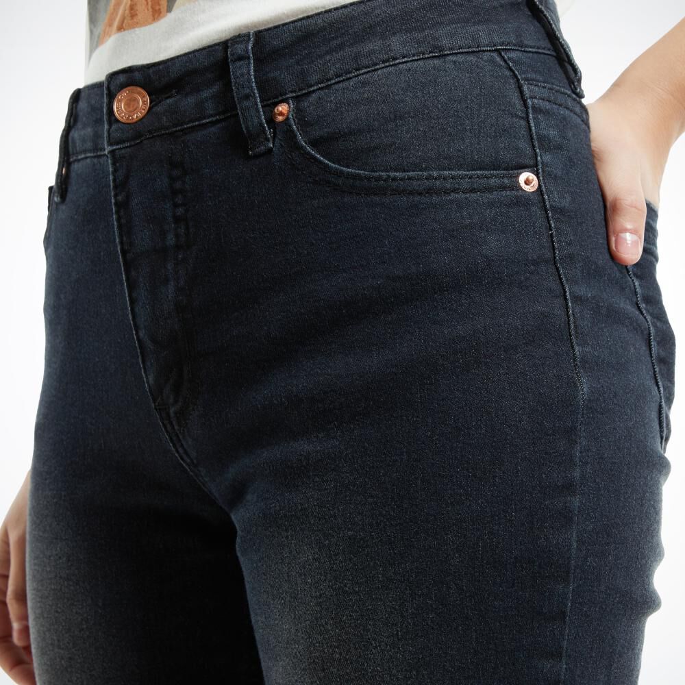 Jeans Tiro Alto Mom Mujer Kimera image number 4.0