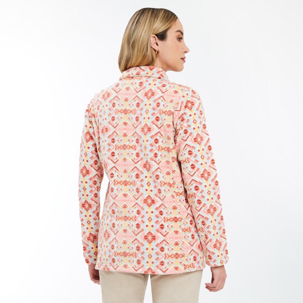 Polerón Estampado Zipper Cuello Alto Mujer Geeps image number 3.0