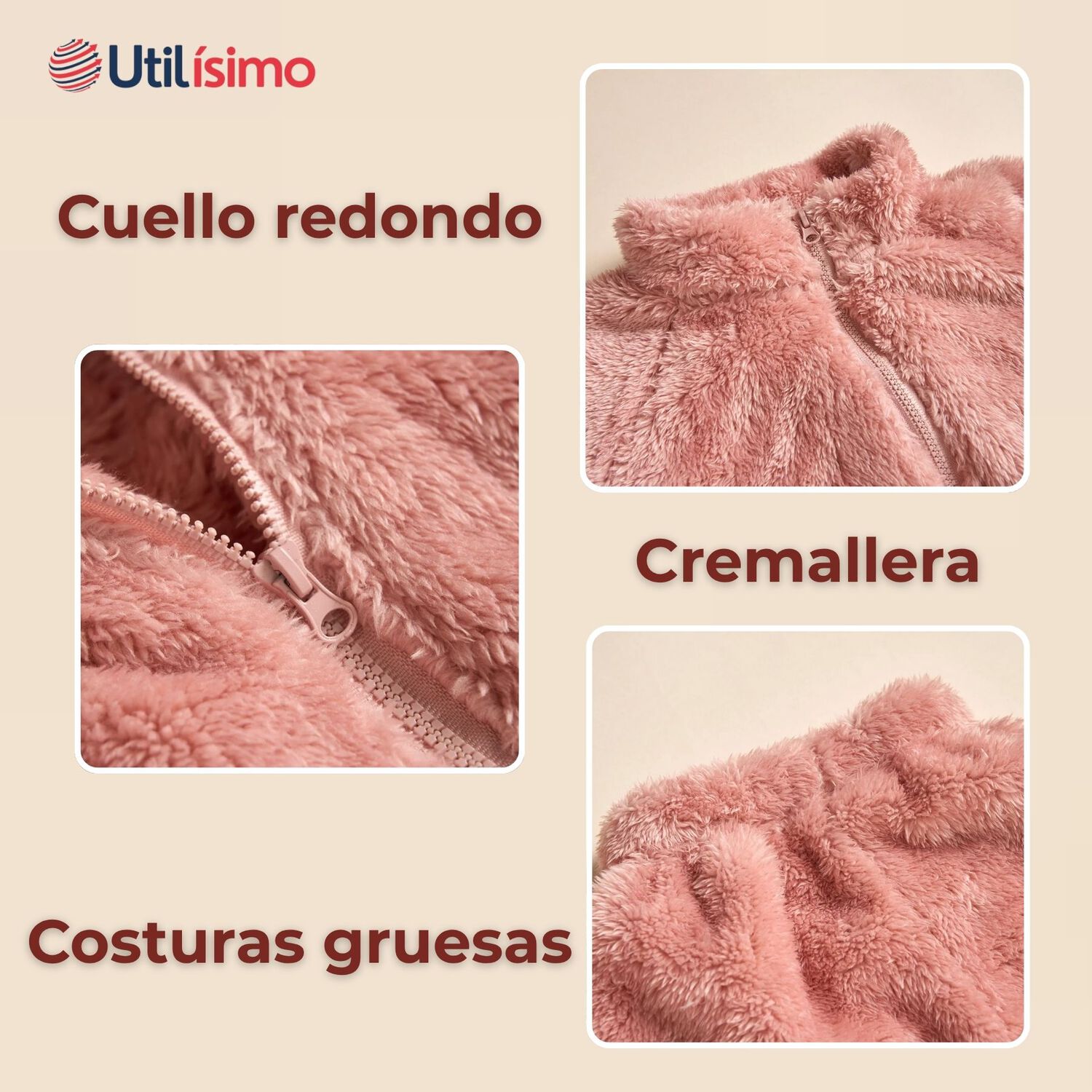 Conjunto Frizado Polar 2 Piezas Ni&ntilde;a Rosado image number 3.0