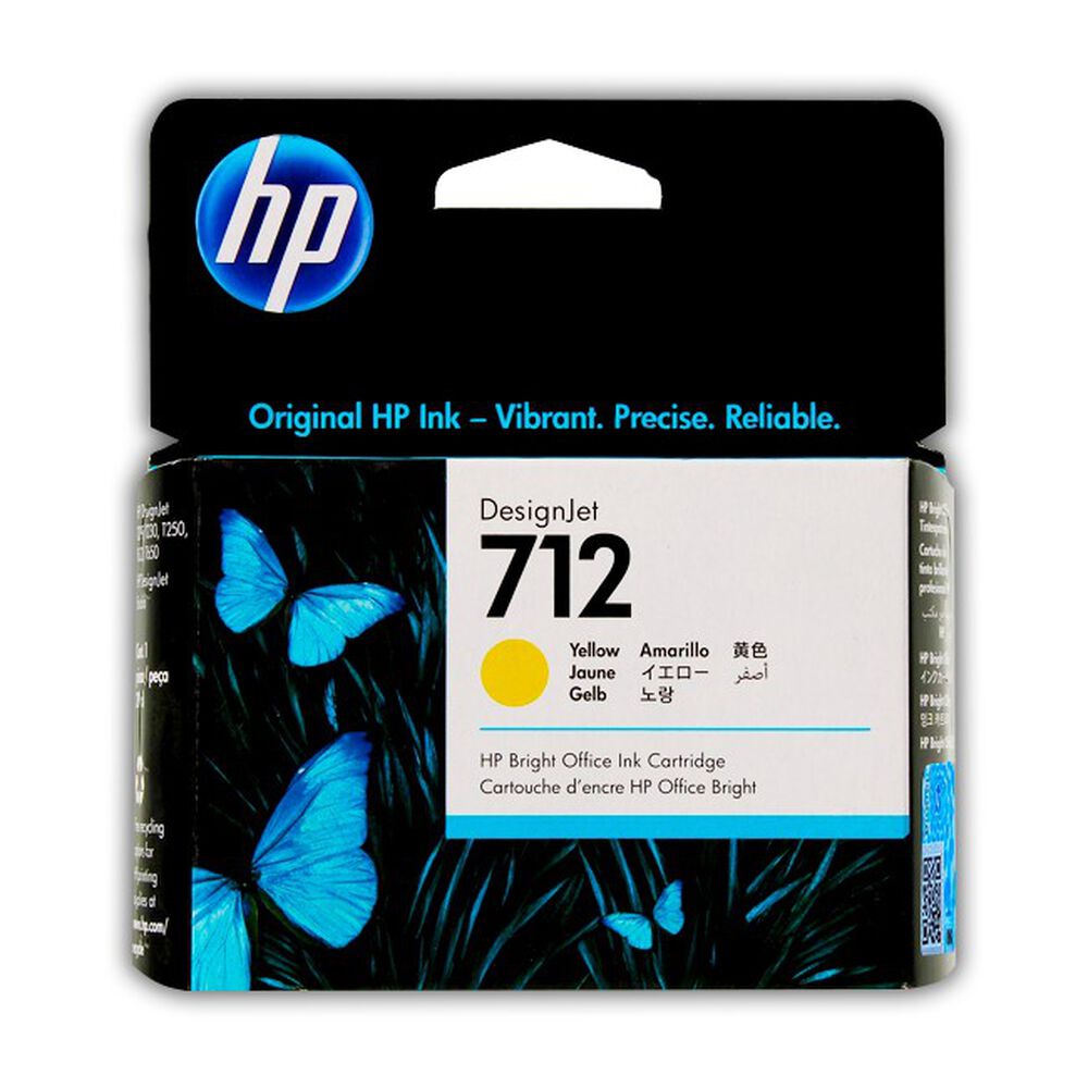 Cartucho De Tinta Hp 712 Amarillo 29 Ml Designjet Original image number 0.0