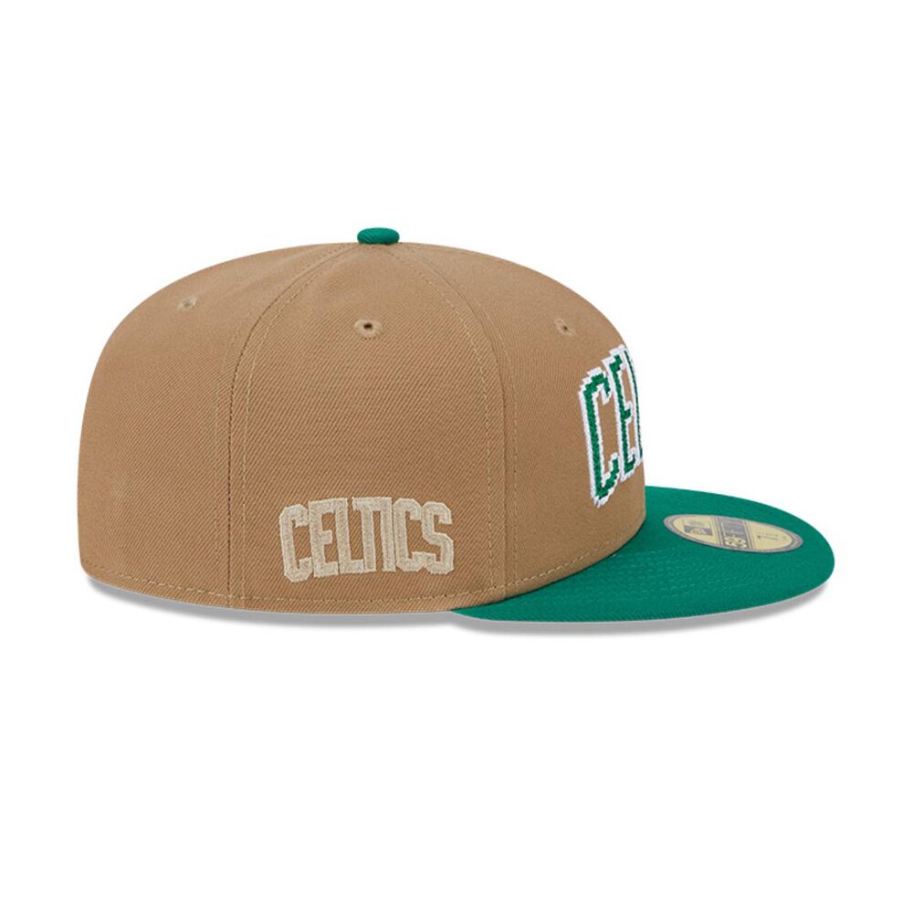 Gorra 59fifty Boston Celtics Nba 8-bit Wordmark Beige image number 4.0
