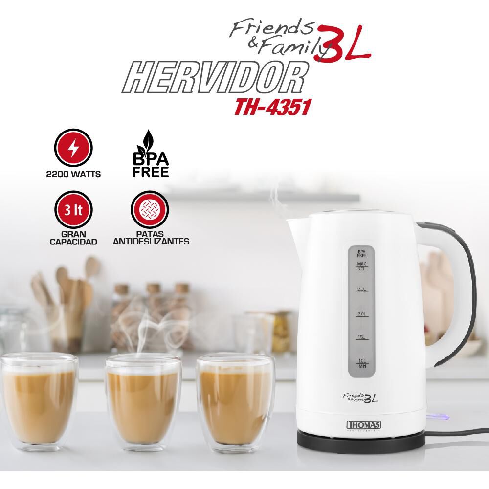 Hervidor Thomas Th-4351 / 3 Litros / 2200 Watts image number 2.0
