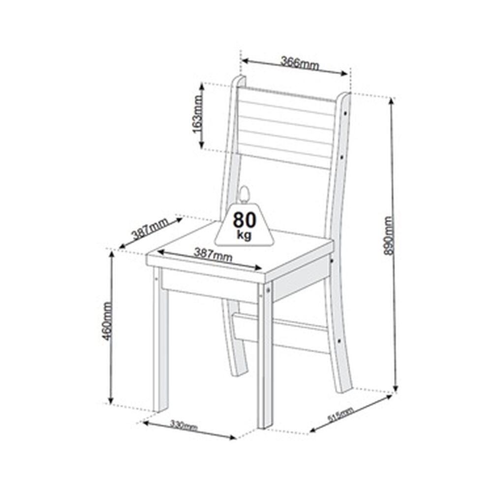 Juego De Comedor 4 Sillas Destiny Beige image number 1.0