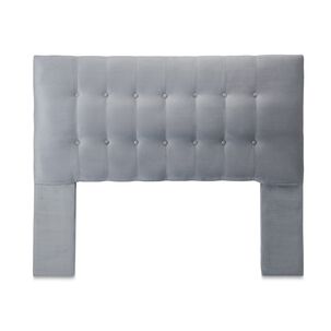 Respaldo Sevilla Con Patas Felpa King Gris
