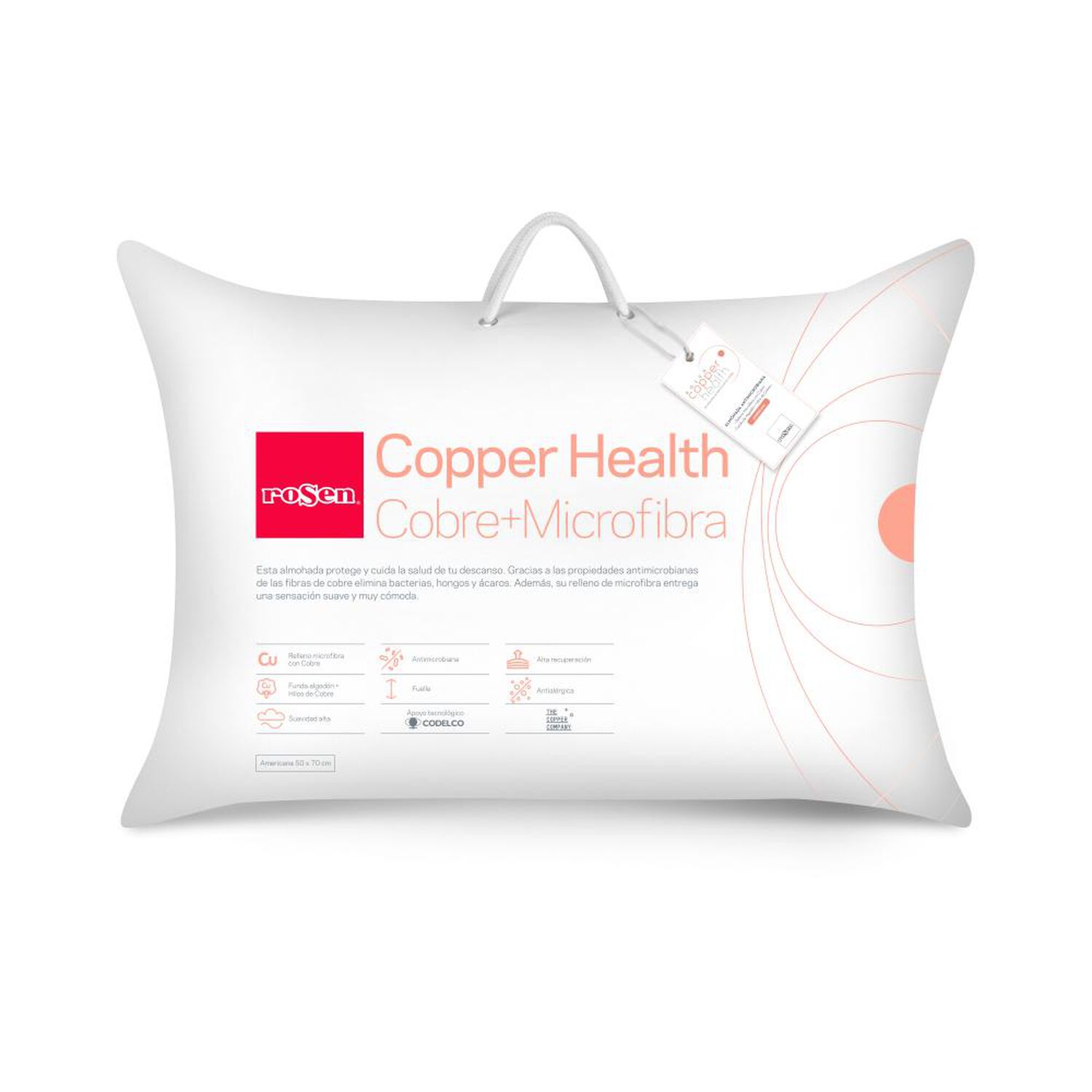 Almohada Rosen Cobre Health image number 0.0