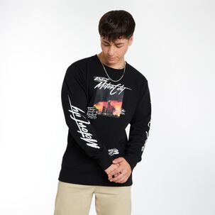 Polerón Estampado Slim Fit Cuello Redondo Hombre Skuad