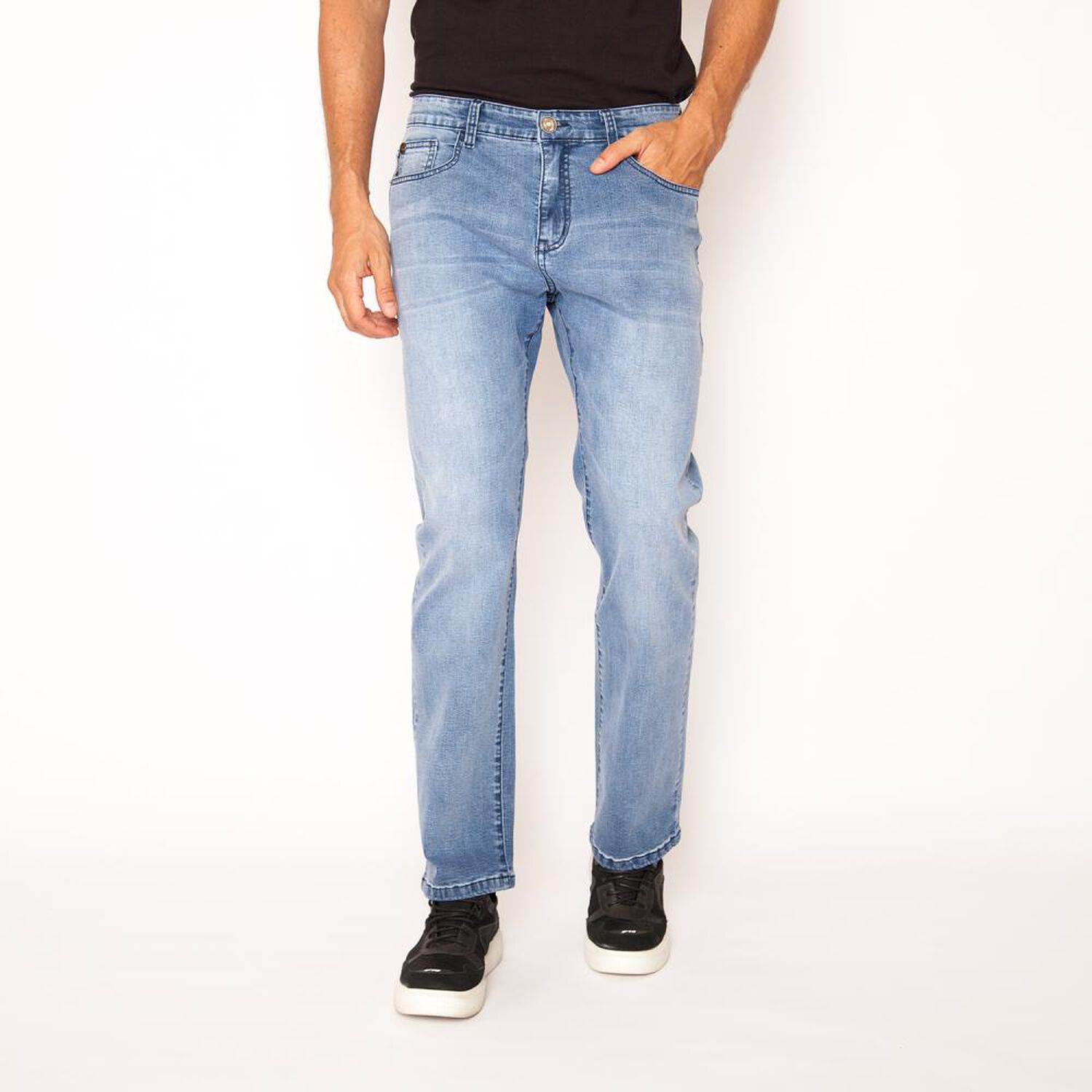 Jeans Tiro Medio Straight Hombre Ellus image number 0.0