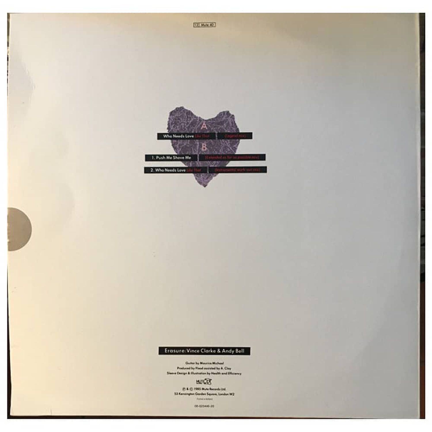 Erasure - Who Needs Love Like That | 12" Maxi Single Usado image number 1.0