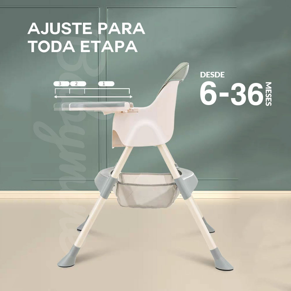 Silla De Comer Multifuncional Rosa - Babymine image number 5.0