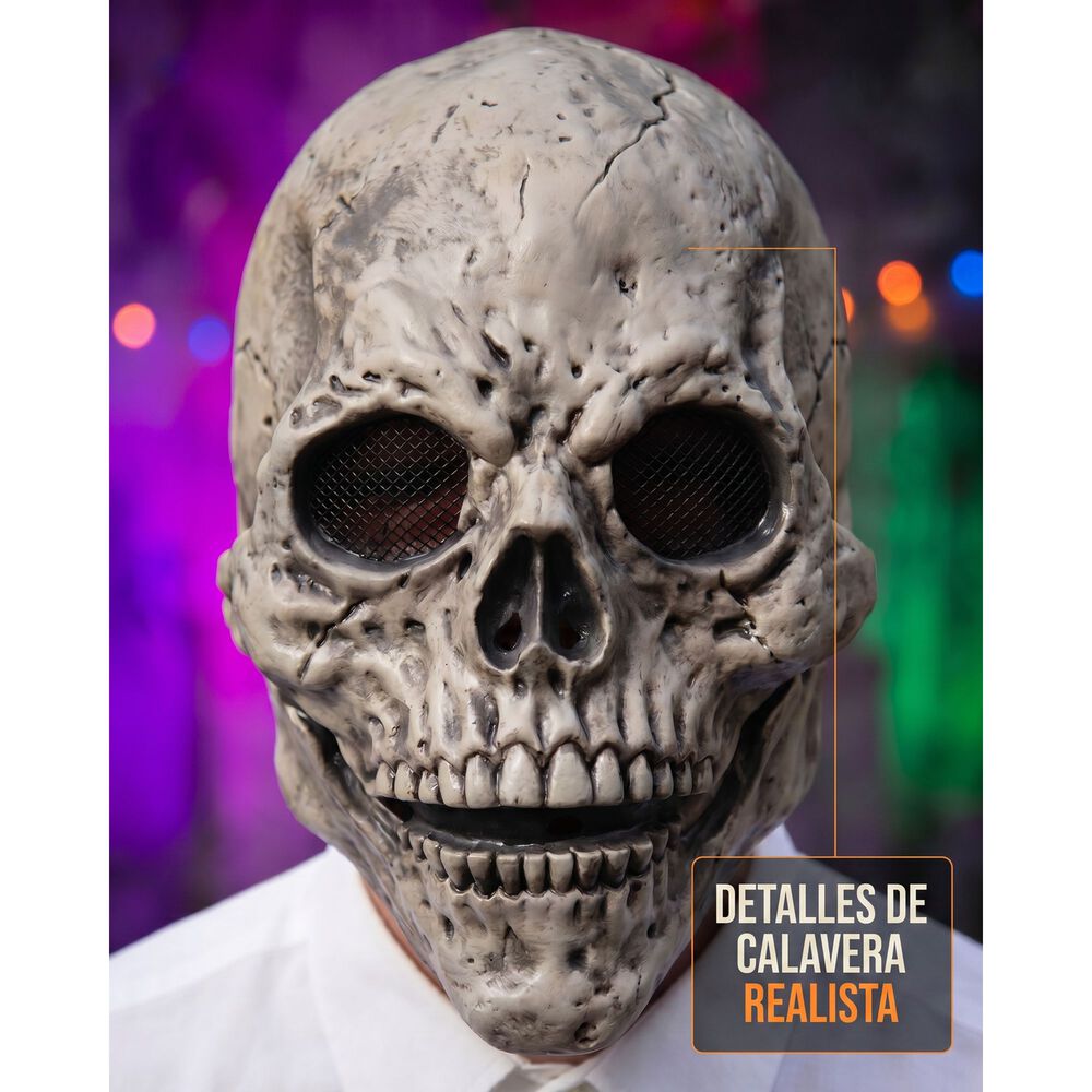 Mascara Calavera De Terror Realista Halloween image number 12.0