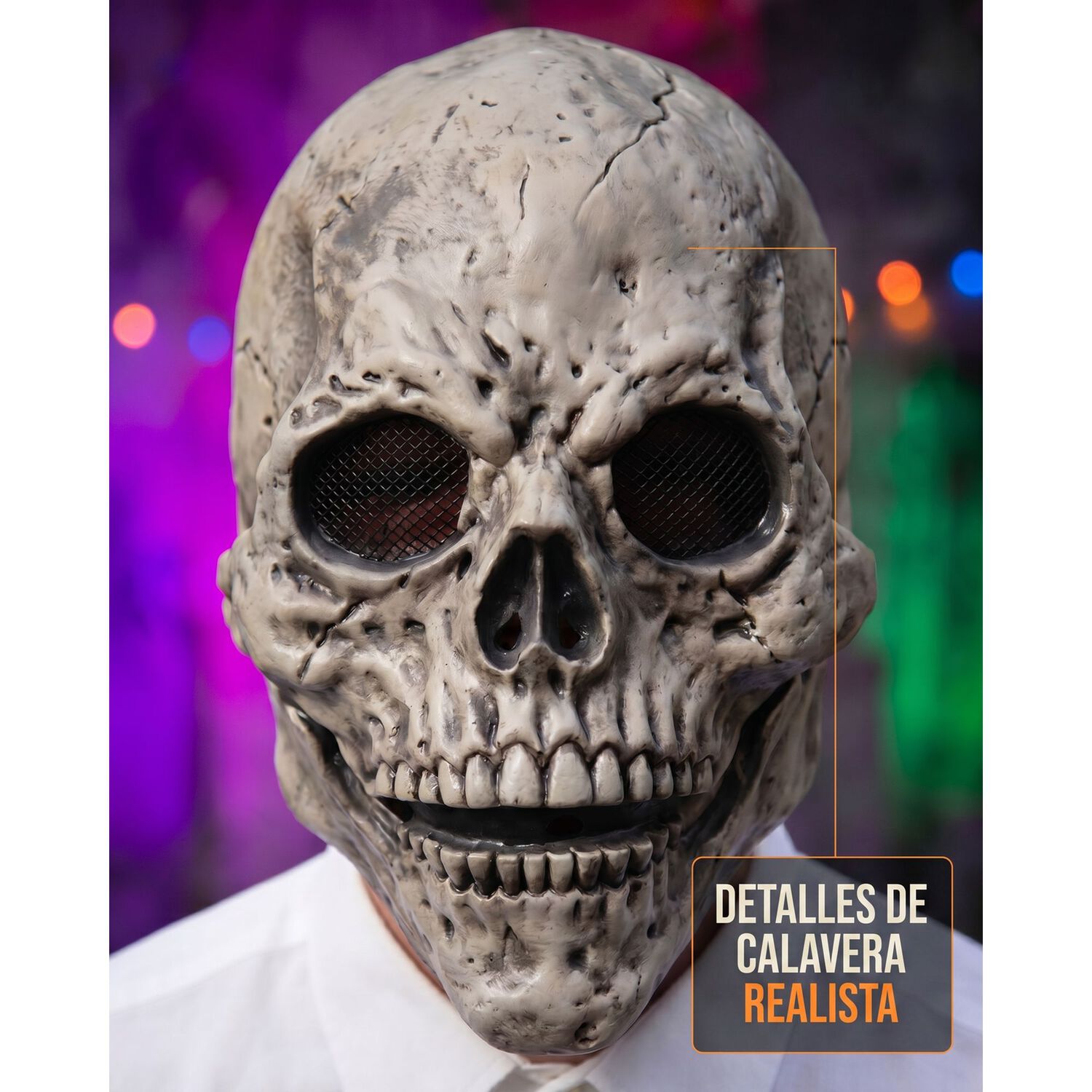 Mascara Calavera De Terror Realista Halloween image number 12.0