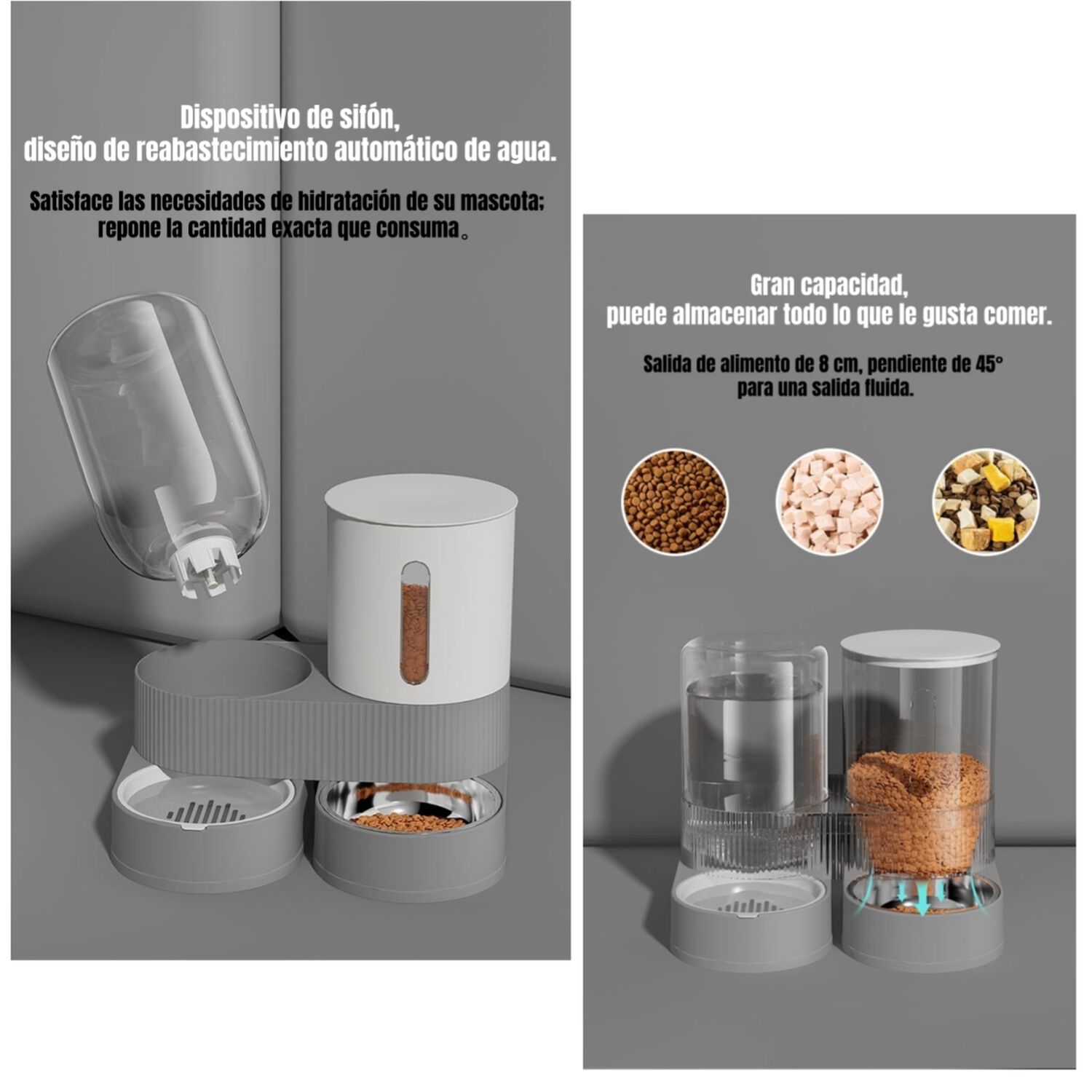 Dispensador 360 Autom&aacute;tico Agua Y Alimento 2 En 1 Lubabycas image number 11.0
