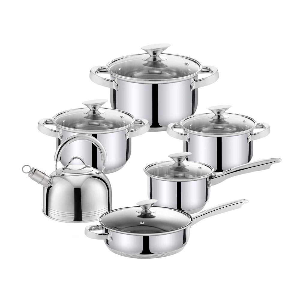 Bater&iacute;a 12 Piezas Acero Inoxidable Cl&aacute;sica image number 0.0