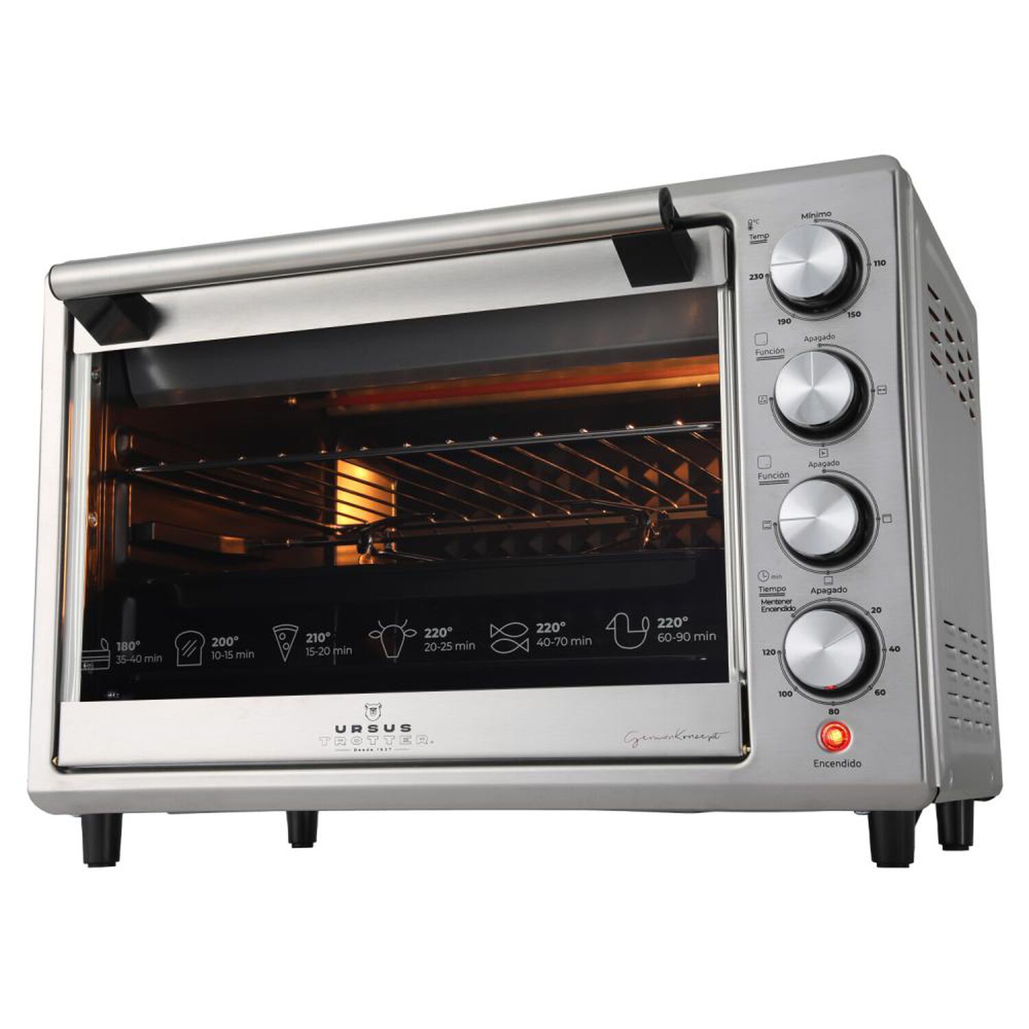 Horno El&eacute;ctrico Ursus Trotter UT-Backofen Pro-i 38l / 38 Litros / 1500W image number 2.0