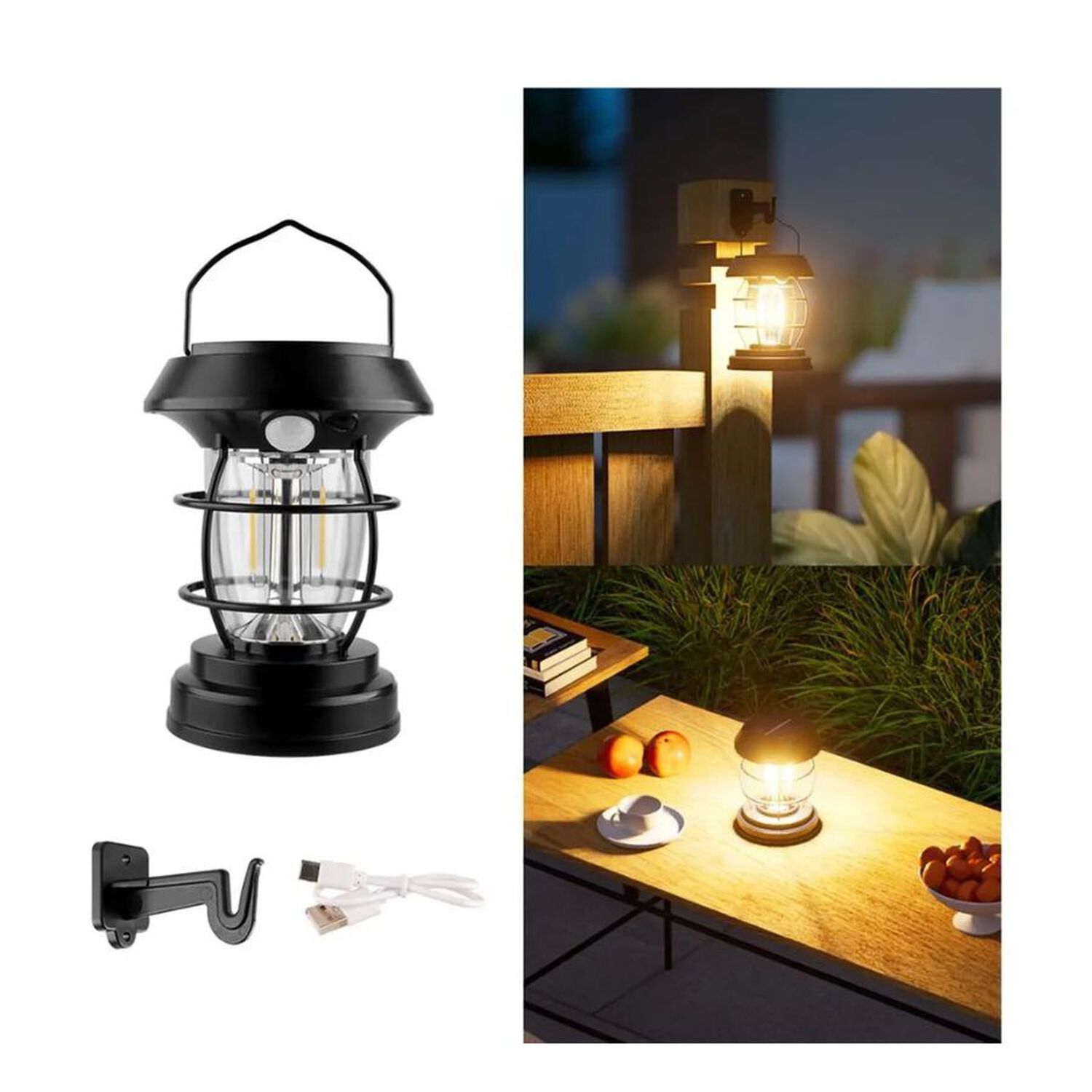 Farol Linterna Solar Recargable Camping image number 2.0
