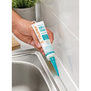 Silicona Sellador Ba&ntilde;o Y Cocina Blanca Interior Y Exterior