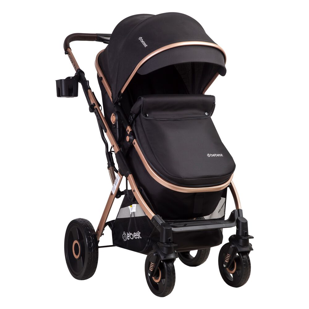 Coche Cuna Paseo Vox Gold Negro Bebesit image number 2.0