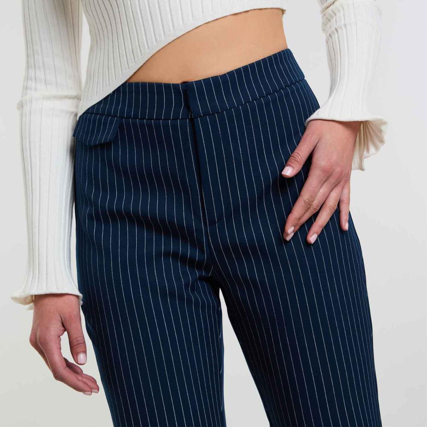 Pantal&oacute;n De Vestir Moda Tiro Medio Recto Mujer Rolly Go image number 4.0