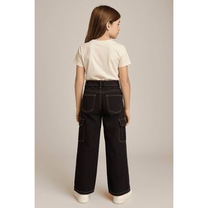 Pantal&oacute;n Jeans Cargo Ni&ntilde;a Moda Urbana
