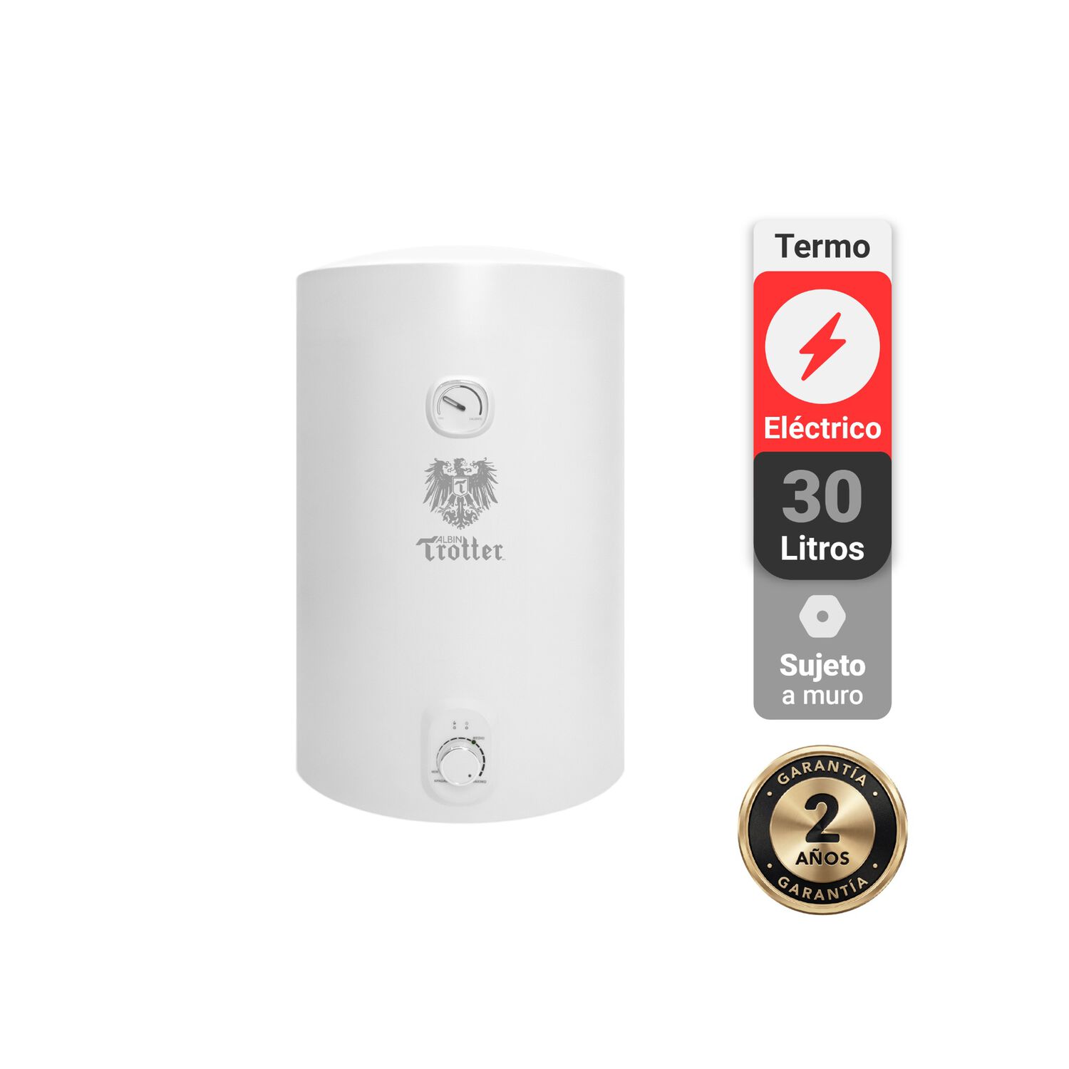 Termo El&eacute;ctrico Albin Trotter 30 Litros 1,5 Kw image number 3.0
