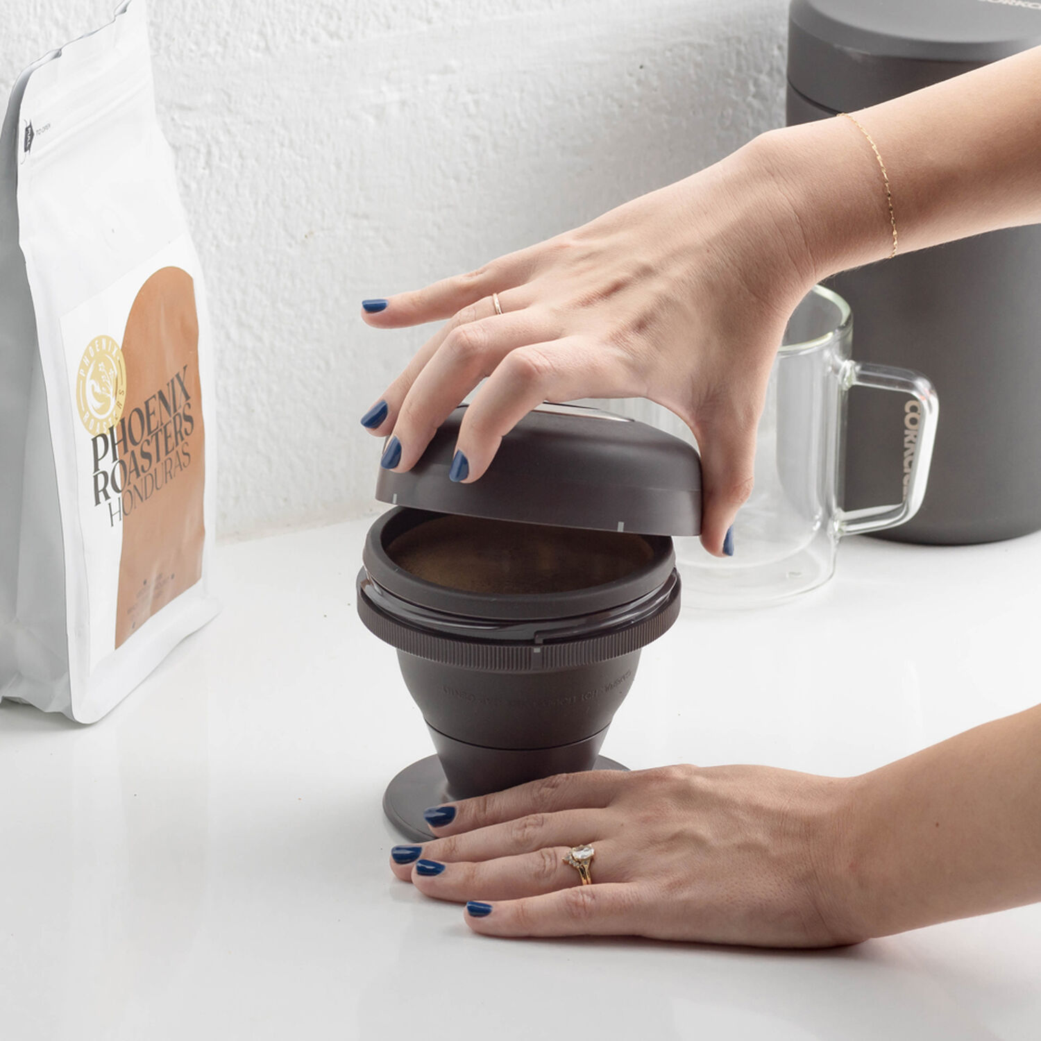 Cafetera A Presi&oacute;n Palmpress Espresso Black image number 5.0