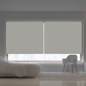 Cortina Roller Premium Viewtex Blackout Solpor Blanca 90x250