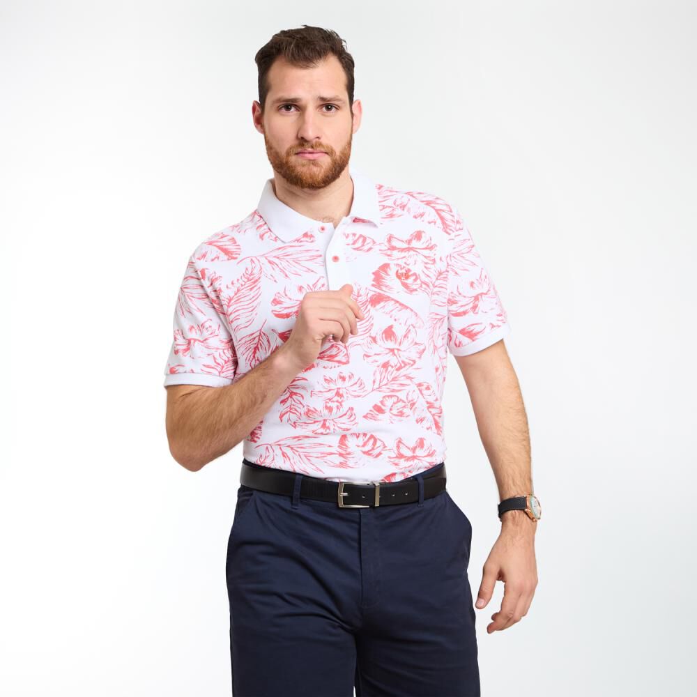 Polera Estampada Manga Corta Cuello Piqué Hombre Peroe image number 0.0