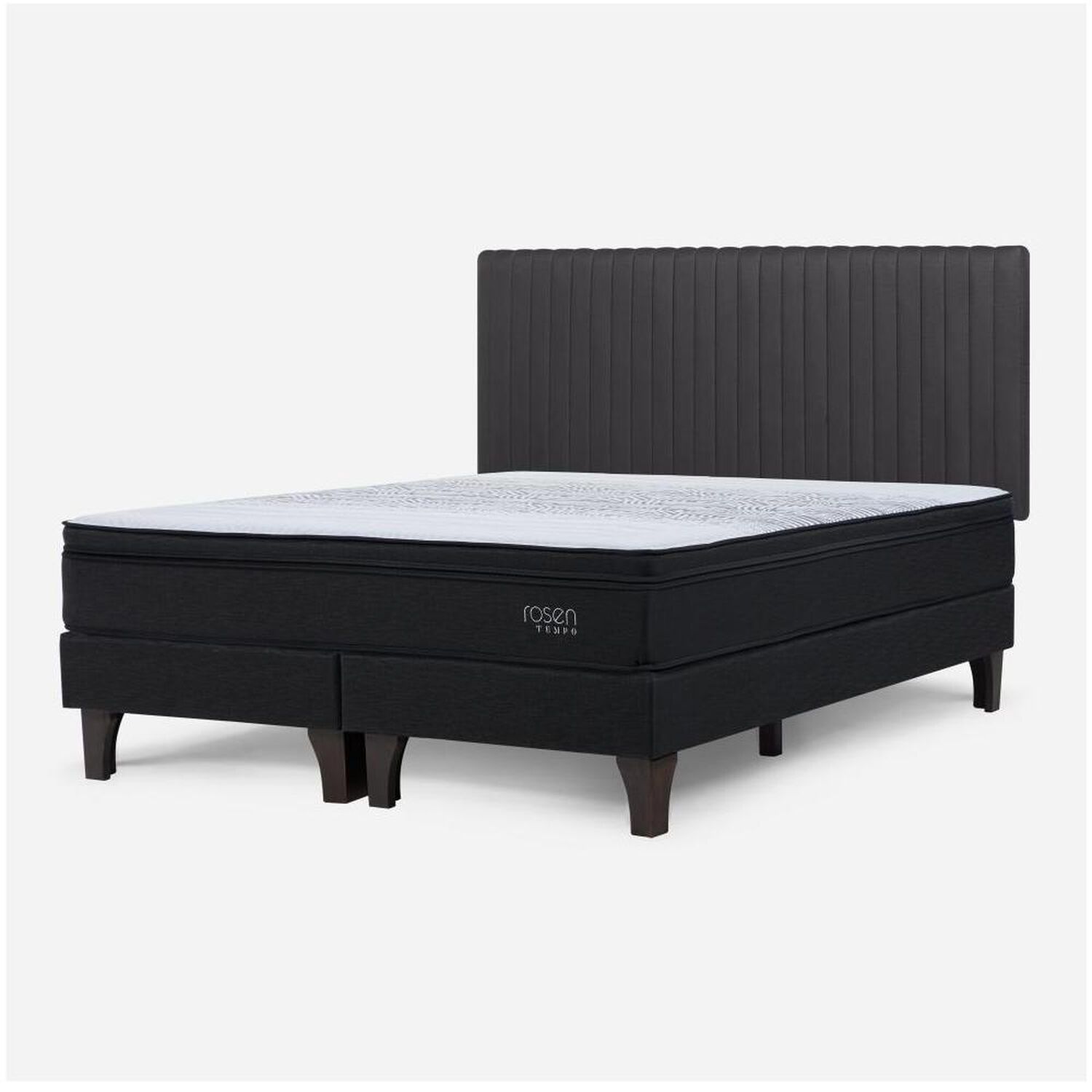Cama Europea Rosen Tempo / King / Base Dividida + Respaldo image number 1.0