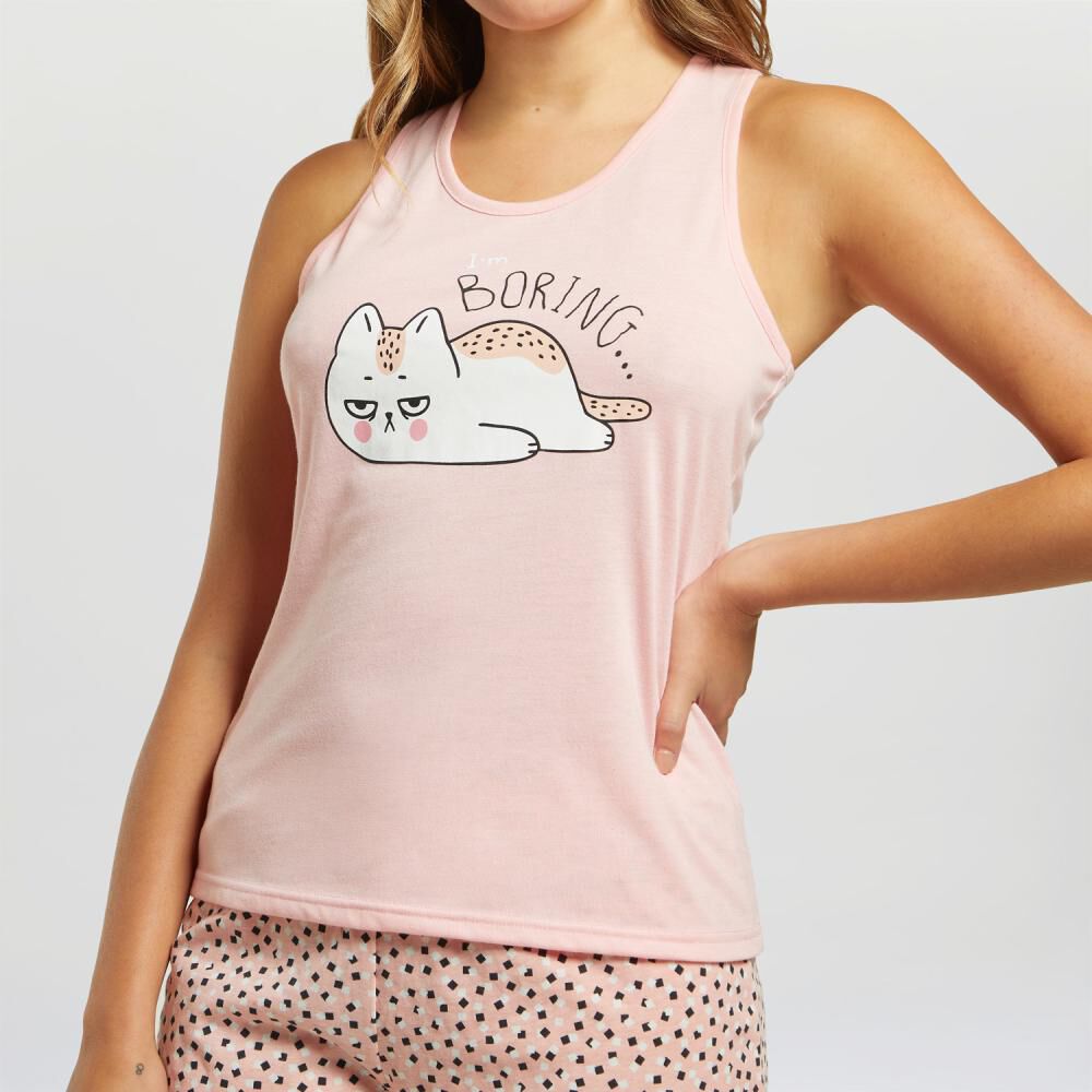 Pijama Sin Mangas Mujer Freedom image number 4.0