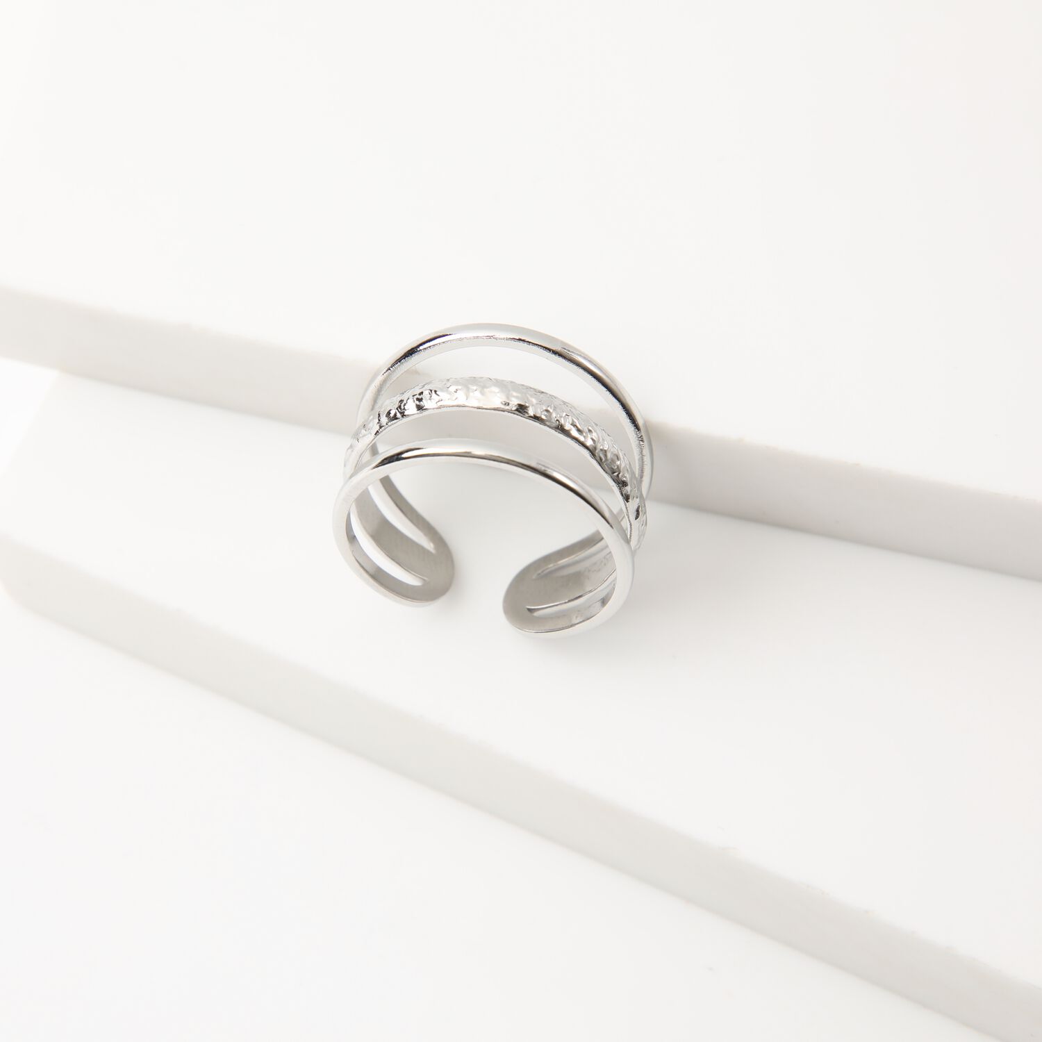 Anillo 19v69 Plateado Mujer Str390 image number 1.0