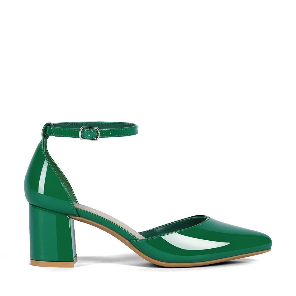 Zapato Taco Alto Verde Fiesta Mujer Weide Gh63 image number 0.0