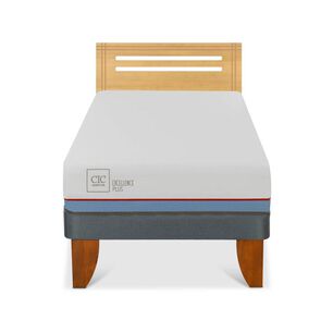 Cama Europea Cic Excellence Plus / 1.5 Plazas / Base Normal + Respaldo