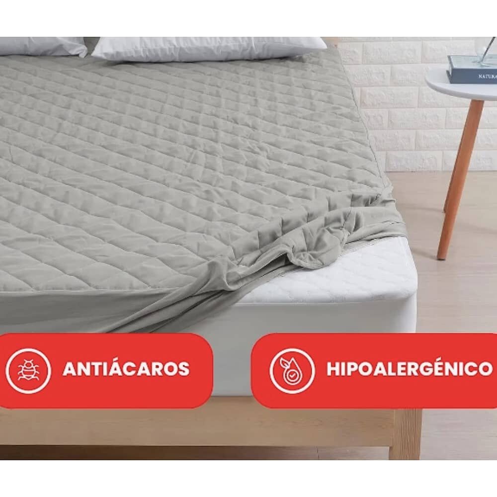 Cubre Colchon Impermeable 2 Plazas + Fundas Okaeri Negro image number 3.0