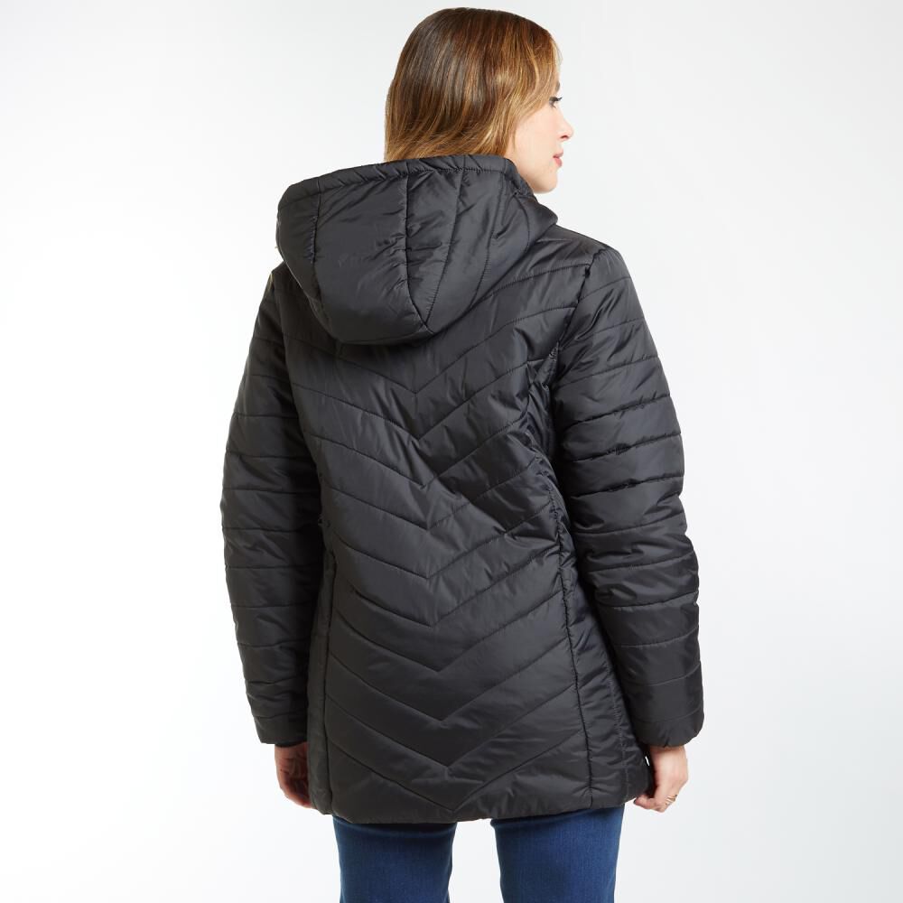 Parka Lisa Regular Cuello Alto Con Capucha Color Mujer Geeps image number 3.0