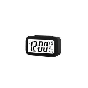 Reloj Despertador Pantalla Lcd Fecha Y Calendario Negro - Ps