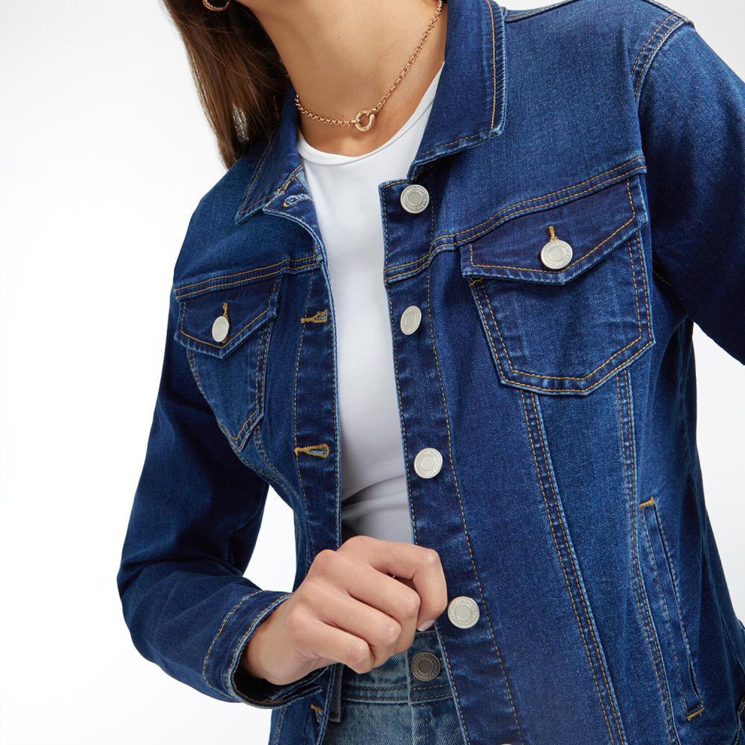 Chaqueta Denim Regular Mujer Freedom image number 4.0
