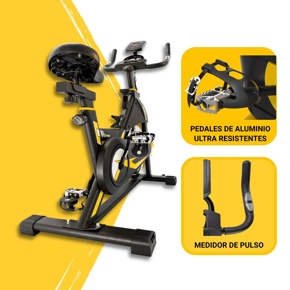 Bicicleta Spinning Anti Shock Pro 14 Kg Disco 1016-4 image number 4.0