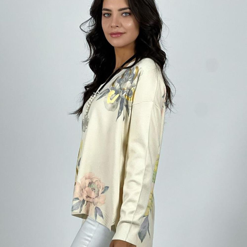 Sweater Spandex Flores Peonias Estampadas image number 5.0