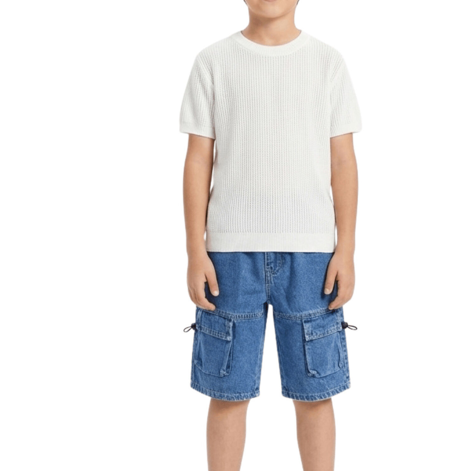 Short Cargo Ni&ntilde;o Con Bolsillos C&oacute;modo Verano image number 0.0