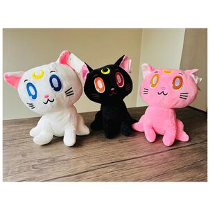 Juguete Pack 3 Peluches Sailor Moon 30cm Luna Artemis Diana