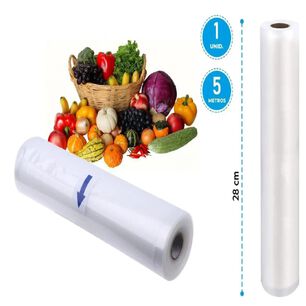 Rollo De Bolsas Para Sellado Al Vac&iacute;o Gofrado 28cm X 5m.