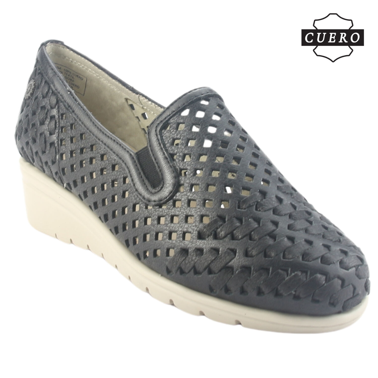 Zapato De Cuero Chalada Mujer Crose-1 Negro Casual image number 3.0