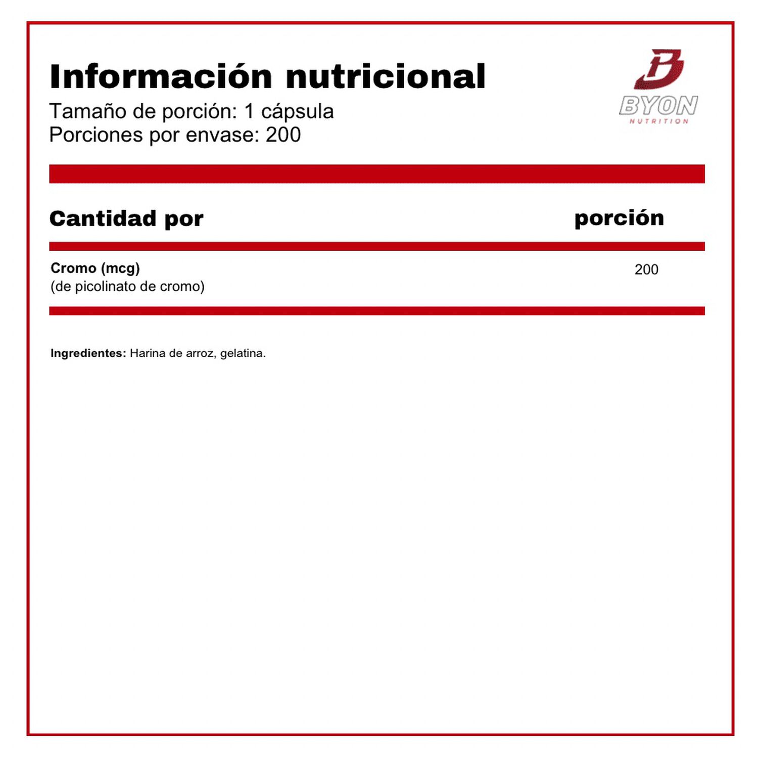 Picolinato De Cromo 200mcg 200 Caps image number 1.0