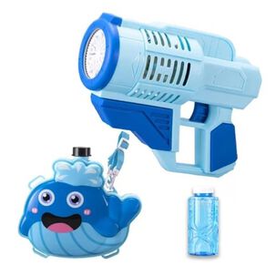 Juguete Lanza Agua Con Mochila Ballena Azul Infantil