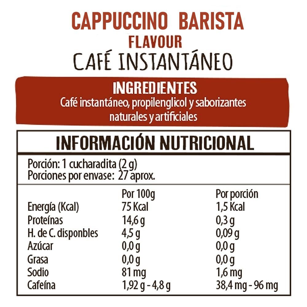 Café Beanies Liofilizado Cappuccino Linea Barista image number 3.0