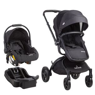 Coche Cuna Travel System Deluxe 360 Sx Negro Bebesit