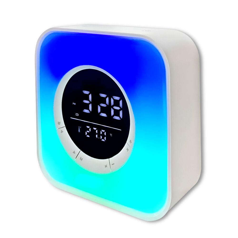 Parlante Bluetooth Rgb Despertador Reloj Temperatura Spg-134 image number 0.0