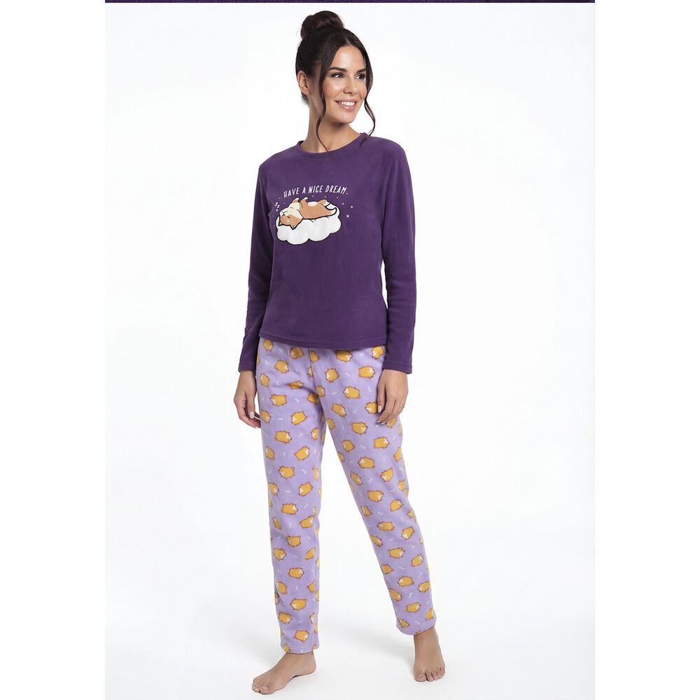 Pijama De Mujer Polar 60.1619m-mor image number 0.0