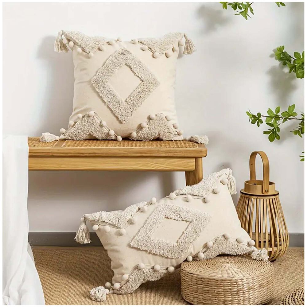 Pack De 02 Fundas De Cojin Dise&ntilde;o Boho 45x45 Cm Mod81 image number 2.0