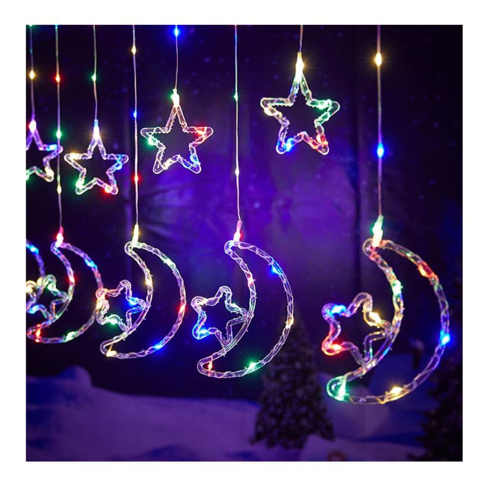 Guirnalda Luz Led Estrella Y Luna 5 Metros Multicolor image number 3.0